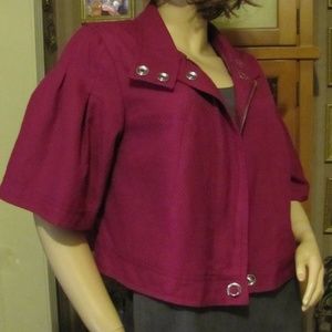 Apt. 9 Raspberry Purplish Pink Cover Jacket L
